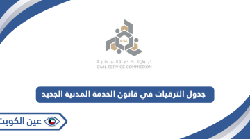جدول الترقيات في قانون الخدمة المدنية الجديد الكويت